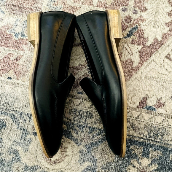 Everlane The Modern Loafer Black Leather Size 6 Minimalist Classic Flat Shoe NEW - Picture 4 of 7